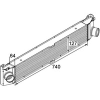 LadeluftküHler Mahle CI 158 000P FüR Fiat Peugeot CitroëN Ducato Boxer Jumper II