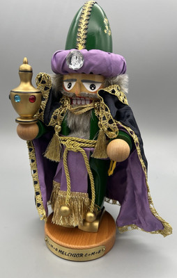 Steinbach CHUBBY Melchior 12'' Nutcracker Three Wisemen C+B+M German Wood 12''