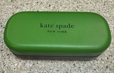 Kate Spade New York Clamshell Hard Case Green Black Sunglasses/Eyeglasses Used