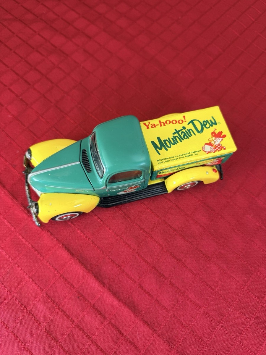 Mountain Dew 1940 Ford Style Die Cast Truck Bank Promo Green