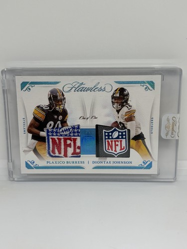 2021 Panini Flawless - Plaxico Burress Diontae Johnson Dual 1/1 Shield Platinum