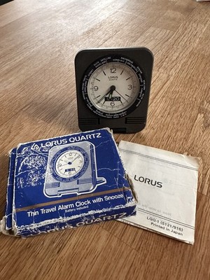 Vintage Lorus LQQ103K-G Reisewecker funktioniert
