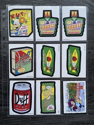 Simpsons Mania Panini Bongo 2002 Bundle Of Trading Cards The Simpsons