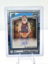 Panini 2024-25 Donruss Optic Trentyn Flowers Rated Rookie Prizm Auto #330