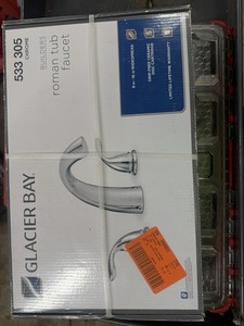 Glacier Bay Builders 2 Handle Deck Mount Roman Tub Faucet Polished Chrome 533305