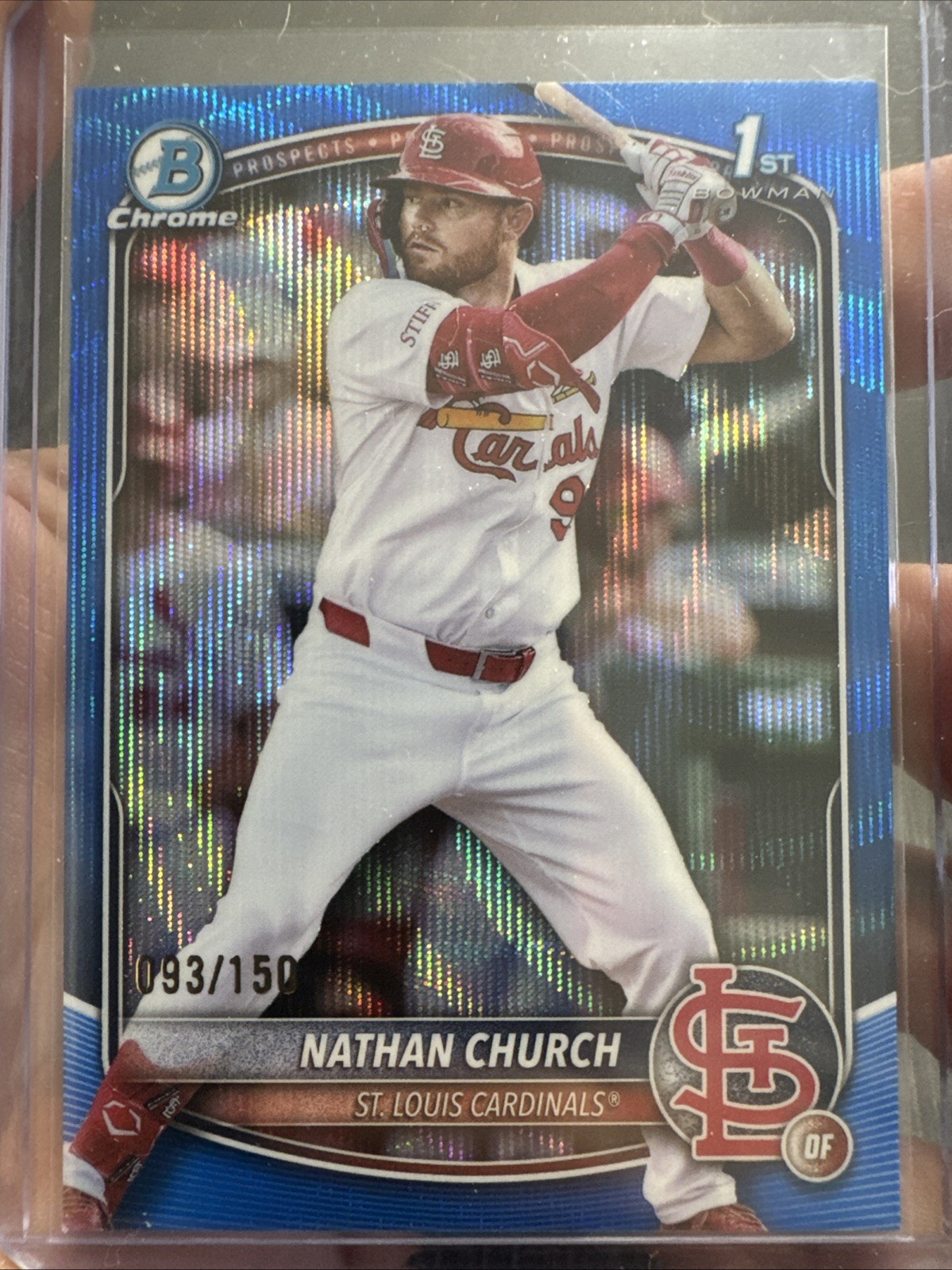 2025 Bowman Chrome Nathan Church #BCP-192 1st Bowman Blue Wave /150