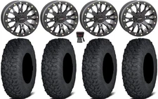 System 3 SB-4 15" Wheels Black (6+1) 30" Coyote Tires Can-Am Defender