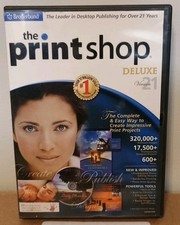 Broderbund The Print Shop 4 CD Set Deluxe Version 21 PC 2005