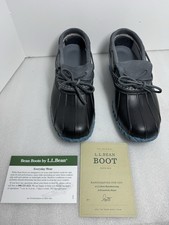 LL Bean Rubber Moc Low Duck Boots in Grpt/Blk/Slt Men's Size 10 New Box