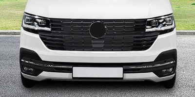 VW Transporter T6.1 Glanz Schwarz Frontgrill ohne Emblem 19-23