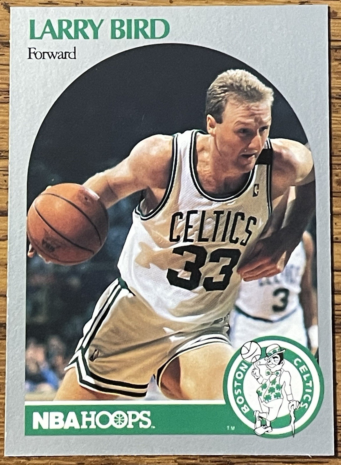 Larry Bird 1990-91 Hoops Basketball Card #39 Boston Celtics NBA HOF Free Ship