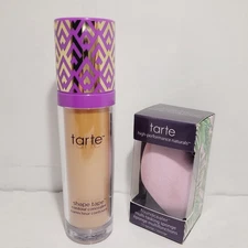 tarte Shape Tape Super-size  Contour Concealer (42S Tan Sand) & Blending Sponge