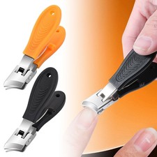 Wide Jaw Opening Anti-Splash Slanted Nail Clipper,Acssart Curved Nail Clipper OY