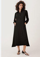ZARA New 50th Anniversary Ladies Black Buttoned Maxi Dress SIZE  S-M