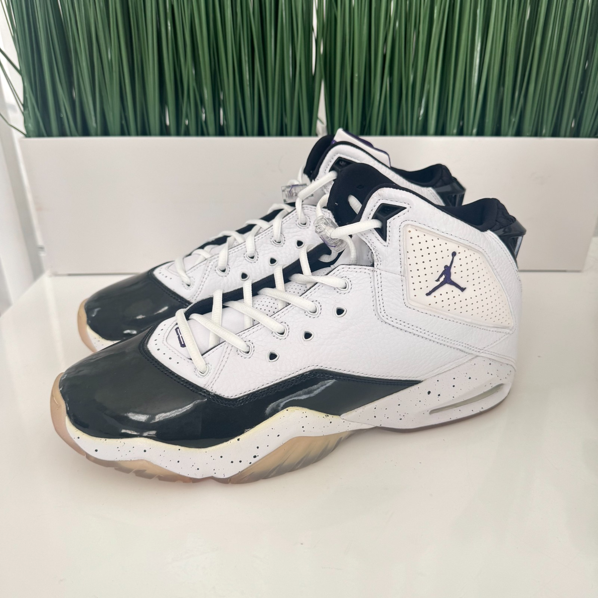 Nike Air Jordan B'Loyal NBY White Purple Black Mens Shoes 315317