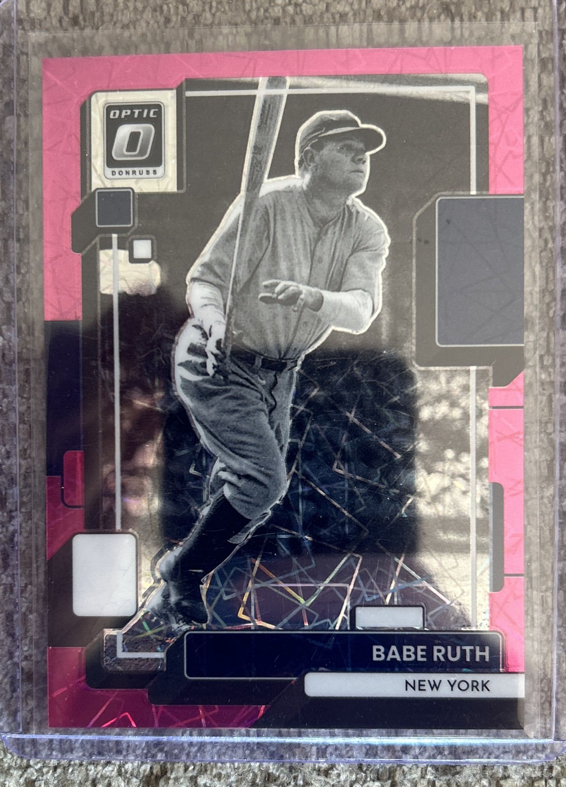 2022 Panini Donruss Optic - Babe Ruth #194 Pink Velocity Prizm /249