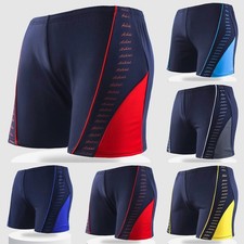 Plus Size Men Swimming Trunks Quick Dry Elastic Beach Swimwear Printing