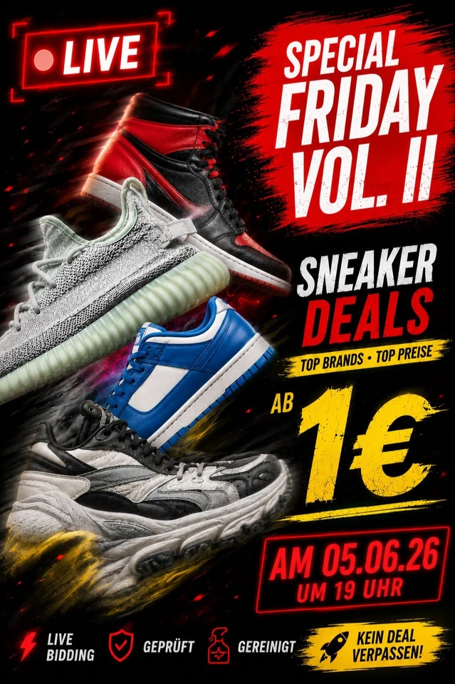 LIVE Auktion I Markenschuhe I Secondhand I Special Friday Vol. II