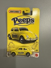 Matchbox VW 1962 Yellow  62 Volkswagen Beetle Peeps Candy Easter 2/5 2026 Mattel