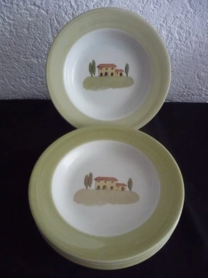ZELLER cerámica BELLA TOSCANA - 5 platos profundos - plato de sopa/pasta - Imagen 1 de 3