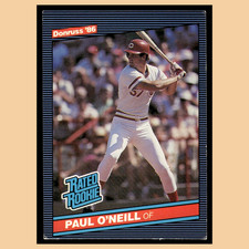 Paul ONeill Rookie #37 1986 Donruss Cincinnati Reds Baseball Card MLB VG. rookie card picture