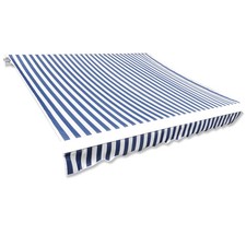  Awning Blue and white Polyester with PU coat...