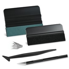 Window Tint Tools Vinyl Wrap Kit with 2 Pcs Felt Squeegee for Car Wrapping