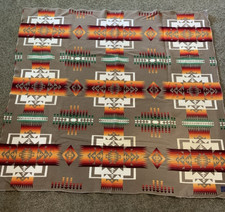 Pendleton Beaver State Wool Blanket Robe Native American Design 82 Wool USA