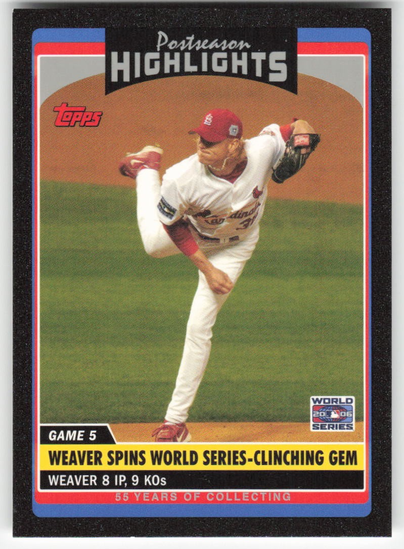 Jeff Weaver 2006 Topps Updates & Highlights #UH201 Black #/55 57341