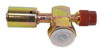 Carquest Premium A/C R134a 90 Degree Service Valve Fitting Steel Model ID T14818