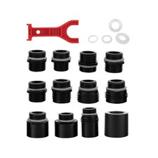 12 Pull Down Kitchen Faucet Head Adapter Kits,Multiple Sink Adapter-Black