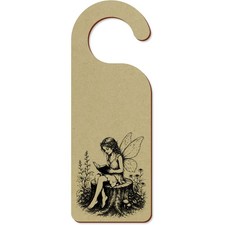 'Fairy On Tree Stump' Door Hanger Sign (DH00058410)