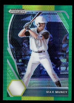 2021 Panini Prizm Draft Picks Hyper Green & Yellow Prizm Max Muncy #PDP25