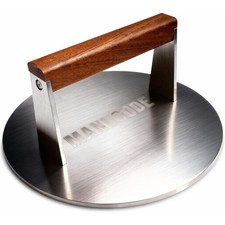 Pro Smash Burger Press, 3.8Lb Burger Smasher,9Inch Bacon Press for Batch Cooking