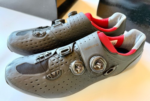 SHIMANO XC9L MTB CYCLING SHOE - S-PHYRE  - BLACK - EUR:48 - US: 12.3 - NEW!! - Picture 1 of 11