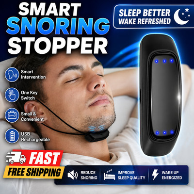 Portable Anti Snoring Device EMS USB Smart Pulse Stop Snore Aid for Comfortable