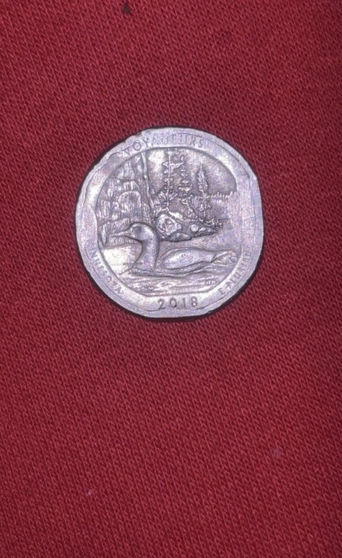 2018-D America the Beautiful Voyageurs 25C 0.999 Silver Business Strike