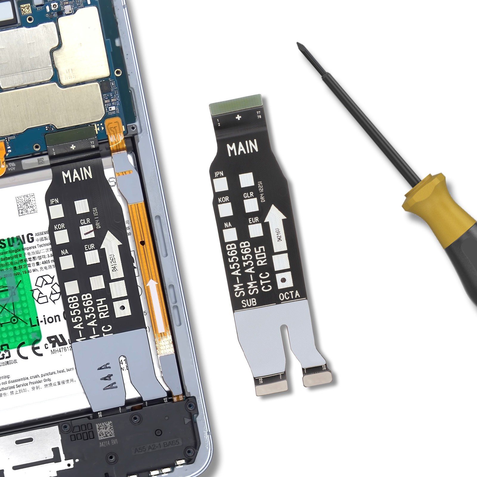 Circuit flex de charge original Samsung Galaxy A55 et A35 Service Pack
