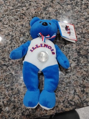 Pish Toys Illinois Limited Edition Plush Beanie Bear