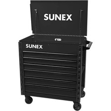 Premium Full Drawer Service Cart - BLACK SUU-8057XTBK