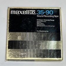Maxell UD 35-90 Sound recording Tape 7  Reel to Reel - 1/4" x 1800'