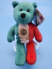 Limited Treasures EuroBear   Italy Bear   2002 Euro Coin   Tag Attached