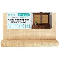 Square Rattan Cane Webbing Roll 24" Wide Wicker Sheets for DIY Furniture Chair