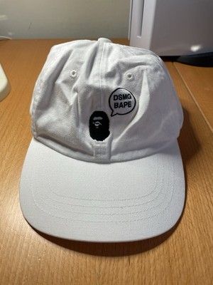 RARE Bape x Dover Street Market Ginza White Dad Hat