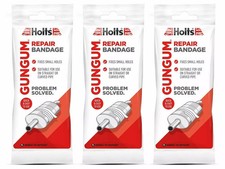 3 x Holts Gun Gum Silencer Repair Bandage Exhaust Band