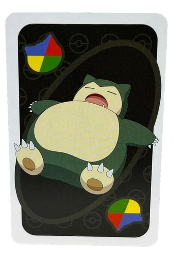 Snorlax Wild Card Pokemon Mattel Original Japanese UNO Card Near Mint