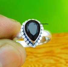 Black Onyx gemstone 925 sterling silver handmade Gift Ring US size 5 to 10