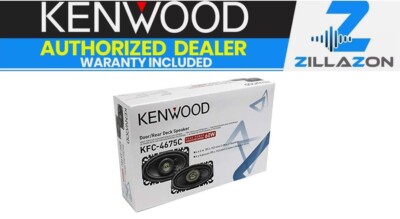 Kenwood KFC-4675C 120 Watts 4'' x 6'' Coaxial 2-Way Car Audio Speakers 4''x6'' New