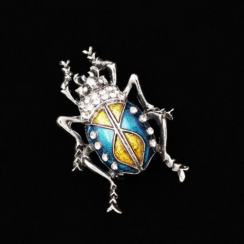 Alloy Enamel Beetle Brooch Pin – Rhinestone Insect Animal Brooch For Women, Gift For Parties & Holidays - View #13