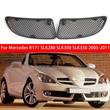 For Mercedes R171 SLK350 SLK300 SLK280 2005-11 Front Hood Grille Matte Black Set